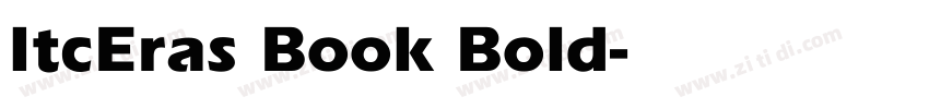 ItcEras Book Bold字体转换